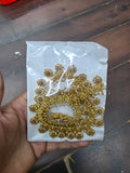 Antique Gold Matte Finish Traditional South Indian Haram with Matching Earrings