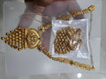 Antique Gold Laxmi Heart Pendant Haram Set